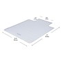 Mind Reader Hard Floor Chair Mat with Lip, 35" x 47'', Clear (FLCMAT-CLR)~#|#~7B097096-2D5B-48E4-8A00357F86AA2123_sc7