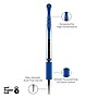 uniball Gel Grip Gel Pens, Medium Point, 0.7mm, Blue Ink, 12/Pack  (65451)~#|#~0CB047CB-ACE2-4959-8DF32885132202FF_sc7