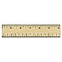 Universal® Flat Wood Ruler With Double Metal Edge, 12", Clear Lacquer~#|#~7B3042EB-F5A5-4359-A8222620E2FAEEB3_sc7