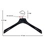 Nahanco 19" Plastic Concave Wide Shouldered Jacket Hanger, Black, 50/Pack (2293)~#|#~7B3D4207-2FDC-4271-93024BB086B8E75B_sc7