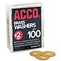 ACCO Washers, 15/32", Brass, 100/Box (ACC71511)~#|#~7B42533C-03DE-4352-9023D79EF5E06488_sc7