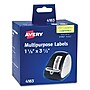 Avery Multipurpose Thermal Labels, 1 1/8" x 3 1/2", White, 350/Roll, 2 Rolls/Box~#|#~7B585B87-C632-4102-82B573F2C6EDBDDE_sc7