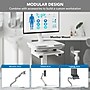 Mount-It! MedHub Mobile Medical Cart Workstation with Locking Caster Wheels, White/Grey (MI-16003)~#|#~7B606E33-AEBF-4FB3-A4250915D25BCD1B_sc7
