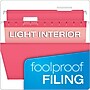 Pendaflex Reinforced Recycled Hanging File Folder, 5-Tab Tab, Letter Size, Pink, 25/Box (PFX 4152 1/5 PIN)~#|#~7B7C0A07-59FA-48D9-AE2CA0C4ACD99905_sc7