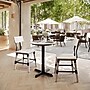 Flash Furniture Acadia 24" Round Wooden Dining Table with X-Base, White Faux Marble/Black Base (STRD24WMAT2222)~#|#~7B7FBB3F-8DC1-4C5C-BF620D90FFFCDAF2_sc7