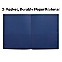 Staples 10% Recycled Smooth 2-Pocket Paper Presentation Folder, Dark Blue, 10/Pack (ST13377)~#|#~7B98B130-266C-40B7-BB3040E9CEA29D69_sc7