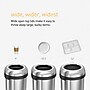 simplehuman Commercial Bullet Steel Trash Can with Open Lid, 30 Gallon, Matte Black (CW1493)~#|#~7BA793DC-FB09-4346-812AC358F180E664_sc7