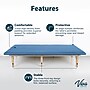 Viva Comfort Therapy Wall Mounted Folding Treatment Table, 500 lbs. Capacity, Blue (ADI996-06-BLU-MK)~#|#~7BBBC58E-8FF1-4AD9-9FCFA1F6E5A0E10B_sc7