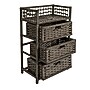 Household Essentials 3-Drawer Storage Organizer Unit, Grey (HE1106)~#|#~7BC93D47-354A-4524-BDD1E15849DB06E1_sc7