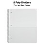 Staples Premium Poly 5-Subject Notebook, 8.5" x 11", College Ruled, 200 Sheets, Red (ST58319)~#|#~7BE5537E-63C5-45FB-A3B5B69603433040_sc7
