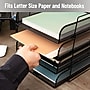 Mind Reader Metal Front Loading Stackable Letter Tray, Letter/Legal Size, Black (BSTACK4-PNK)~#|#~7BF96C3F-FF22-4716-ABA04F09B78ACDC9_sc7