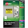 Avery Surface Safe Laser/Inkjet Label Safety Signs, 7" x 10", White, 15 Labels/Pack (61515)~#|#~7BFCB4E0-7284-4B21-A5BCEBC38B9E27A5_sc7