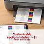 Staples Customizable Table of Contents Numeric Dividers, 1–31 Tabs, Multicolor~#|#~7C0C98B3-17C1-46B5-838678B2885432BC_sc7