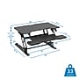 Mount-It! 30" W Manual Rectangular Adjustable Standing Desk Converter, Black (MI-15009S)~#|#~7C10428D-BB27-497A-811316E01C153346_sc7