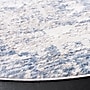 Safavieh Amelia Collection 8' x 8' Round Area Rug, Machine Made, Ivory/Blue (ALA700A-8R)~#|#~7C1A4751-5E22-4EAB-B5CCB80883FC00A2_sc7