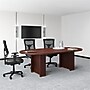 Lorell Prominence 2.0 72”W x 48”D 1.5” Thickness Half-Racetrack Shaped Table Top, Laminate, Mahogany (LLRPOC4872MY)~#|#~7C1E39EB-4DF7-40D8-A3ECAB9665C23CD7_sc7