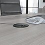 Bush Business Furniture 72W x 36D Boat Shaped Conference Table with Wood Base, Platinum Gray (99TB7236PG)~#|#~7C1FAFE6-731C-4923-AB6C1BA753595A6B_sc7