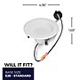 Bulbrite 12 Watt 4" Integrated LED Recessed Downlight with E26 Quick Connect, 5CCT - 27/30/35/40/50K, 1100 Lumens, 4/Pack~#|#~7C2033D6-448D-468E-A8A5278C2764E485_sc7