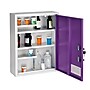 Viva Comfort Dual Lock Surface-Mount Medicine Medical Cabinet, 1.1 cu. ft., Purple (ADI999-04-PUR-MK)~#|#~7C72577F-AB6E-4B84-BD5D8F7A6E2FFA39_sc7