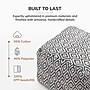 Anji Mountain Cherokee Charcoal Ivory Fabric Rectangular Pouf Ottoman (AMBPF154-2014)~#|#~7C77853F-C29C-48B1-AC789167AB49D1C1_sc7