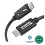 Plugable Thunderbolt 5 3.3ft USB-C to USB-C Cable, Male to Male, Black (TBT5-240W1M)~#|#~7C8CA292-B54A-450D-9A9FFCE60DF26287_sc7