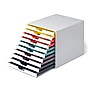 Durable Varicolor Stackable Storage Drawer, 10 Drawers, Plastic, Multicolor (763027)~#|#~7CB0A7C5-ABD0-422D-8FFE9C6391560C87_sc7