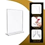 Azar Document Holder, Desktop/Countertop, Bottom Loading, Clear Acrylic, 3/Pack (100430-3PK)~#|#~7CB2A4A4-629A-48F7-8295071222B0BD66_sc7