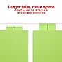 Staples Large Tab Plastic Two-Pocket Insertable Dividers, 8-Tabs, Multicolor (ST62971)~#|#~7CBC14C9-1D9A-482E-BAEA549743A1B6FC_sc7