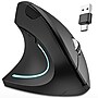 Delton S12 Wireless Ergonomic Vertical Left-Handed USB-A/C Mouse, Black (DMERG12LWB)~#|#~7CC9A2B2-1CDA-4D31-ACDA75C6A6F527B5_sc7