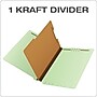 Pendaflex Recycled Reinforced Classification Folder, 1-Divider, 2" Expansion, Legal Size, Light Green, 10/Box (23314)~#|#~7D1833E9-3C17-460B-BD977E4332FAB191_sc7