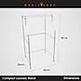 Magic Chef Metal Compact Laundry Dryer Stand, Black (MCSLS12B)~#|#~7D1B8585-3651-4FC9-B44F6F88F8EF4406_sc7