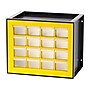 Iris 16-Drawer Desktop Storage Cabinet, Black/Yellow (500173)~#|#~7D1E0109-3568-45D0-B6F1D72946C317EE_sc7