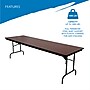 ICEBERG Premium Folding Table, 96" x 30", Mahogany (55234)~#|#~7D341930-8AAE-4C1E-AA92FFA278578E9A_sc7
