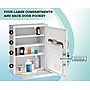 Viva Comfort Steel Locking Surface-Mount Medicine Medical Cabinet with Pocket, 1.1 cu. ft., White (ADI999-06-WHI-MK)~#|#~7D341B6E-A3FD-45C2-90D2DFAAF36D7A4E_sc7