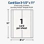 Avery Rectangle Tent Cards, 3.5" x 11", Textured Matte, 25 Labels/Pack (95339)~#|#~7D3E5552-F260-4D90-B632916C62CCE6F1_sc7
