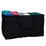 Household Essentials Krush 13" Rectangular Canvas Utility Tote with Handles, Black (HH2212-1)~#|#~7D55E4EF-AFC9-4090-8C09731B89C902A2_sc7