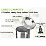 Alpine Industries Stainless Steel Trash Can with Open Lid, 27 Gallon, Silver (ALP475-27)~#|#~7D6920CB-79C2-41BE-ACAE4EC402A95818_sc7