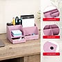 Staples 7-Compartment Plastic Desk Organizer, Dusty Pink (ST63870)~#|#~7D729EEF-2821-49D1-983B1F2EA0699EFE_sc7
