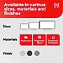 TRU RED Steel Magnetic Whiteboard | Dry Erase Board for Wall, White Board with Satin Frame, 3 ft x 2 ft, + 4 Multicolor Markers~#|#~7D73F5AD-D5E5-405E-B62C506F1AD18F08_sc7