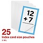 Staples Thermal Laminating Pouches, Index Card, 5 Mil, 25/Pack (5200802/5200805)~#|#~7D834724-FD89-48E5-BBF6A202E7A78DA5_sc7