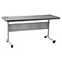 National Public Seating BPFT Series 24"W x 60"D Foldable Rectangular Training Table, Plastic, With Wheels, Charcoal~#|#~7D884F04-D7C6-487E-ACD1E7797865F507_sc7