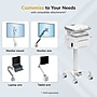 Mount-It! MedHub Powered Height-Adjustable Mobile Cart Workstation with Drawers & Built-In Power Strip, White/Gray (MI-16057)~#|#~7D98D96E-ECB3-46E5-8E34D008C318331D_sc7