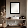 Amanti Art Brushed Black Beveled Bathroom Wall Mirror, 25".5" x 31.5", Black (A42678100281)~#|#~7DA71158-736B-411C-A98325D48B26A40A_sc7