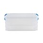 Advantus Super Stacker Snap Lid Storage Box, Clear/Blue (39811)~#|#~7DA91706-1342-42DC-929100758B27B0FB_sc7