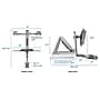 Mount-It! Dual Monitor Sit-Stand Workstation, Height Adjustable Desk Converter with Full Motion Arm (MI-7904)~#|#~7DBAFA7E-874B-4817-AE5F44A56CA59A4B_sc7