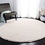 Safavieh Shag Collection 10' Round Indoor Area Rug, Machine Made, Ivory (SG151-1212-10R)~#|#~7DBF5DBA-C5C4-41EC-8703A08239B2B5DA_sc7