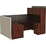 Lorell System Partition Privacy Screen, 60"H x 60.8"W, Freestanding, Gray Fabric, Steel Frame (LLR90255)~#|#~7DC65DA9-3876-48DC-808FA488F6830E85_sc7