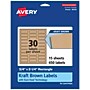 Avery Laser/Inkjet Multipurpose Labels, 2.25" x ", Kraft Brown, 450/Pack (94216)~#|#~7DC8FB03-8E8B-4C5E-925E1A834E3DA06C_sc7