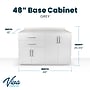 Viva Comfort 36'' H x 48" W Exam Room Medical Cabinet with 48" W Wall Cabinet, 4 Doors, 2 Drawers, Gray (90248NS-GRY-WAL)~#|#~7DCD509C-7F05-4E2E-A7085DE69C430C13_sc7