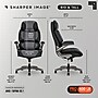 Sharper Image S-950 Heated Ergonomic Faux Leather Swivel Executive Massage Chair, Gray/Black (52755M-GRYBLK)~#|#~7DE1C430-26C0-4D31-994A77358447CFC4_sc7